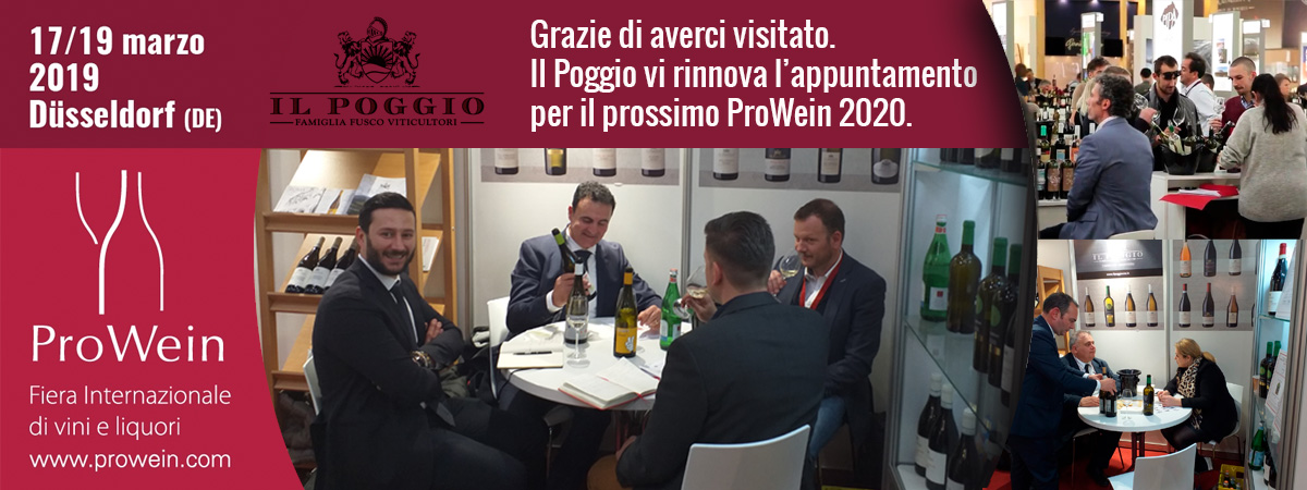 Il Poggio al ProWein di Dusseldorf