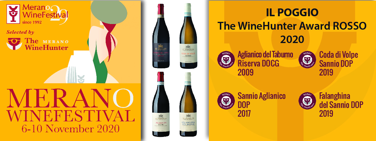Il Poggio si aggiudica quattro bollini rossi “The WineHunter Award  2020”